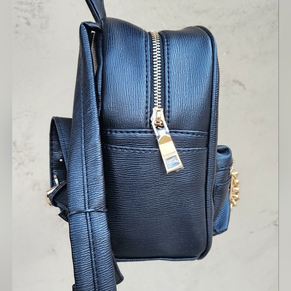 NWOT Bebe Gianna Backpack - Black/Gold main image 13
